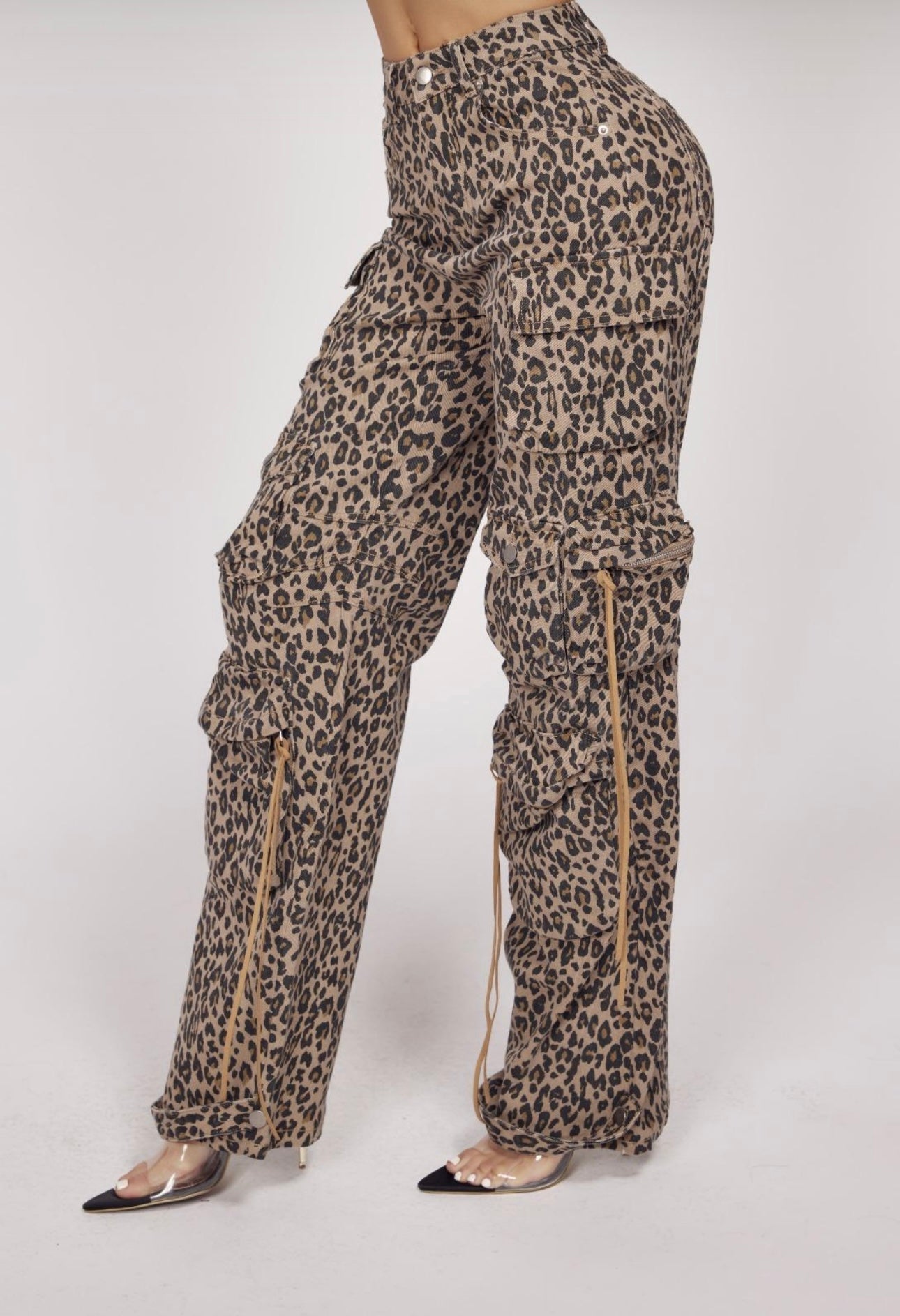Doja Cargo Pants Animal Print Full Stretch
