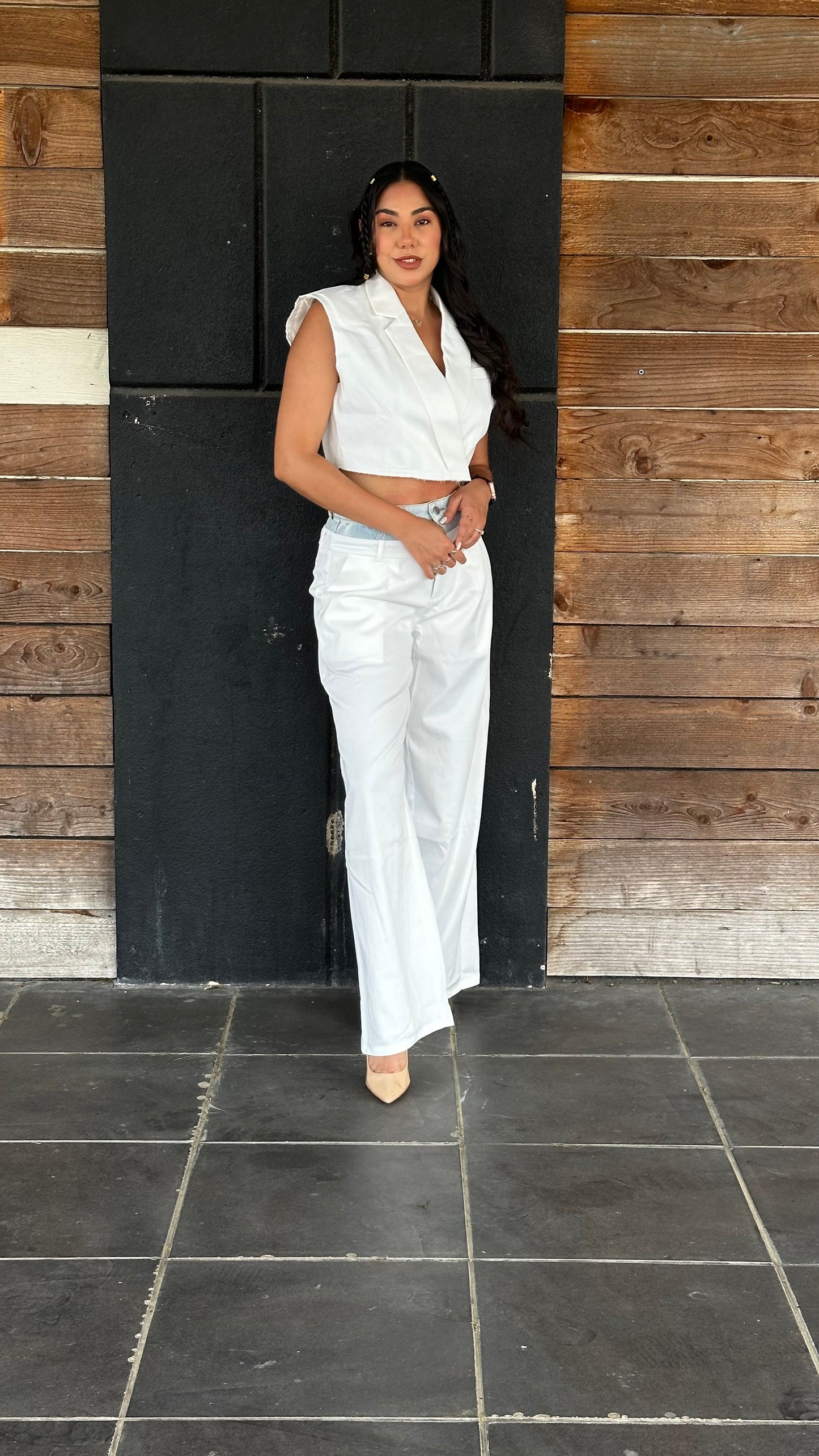 Nathie Trousers White