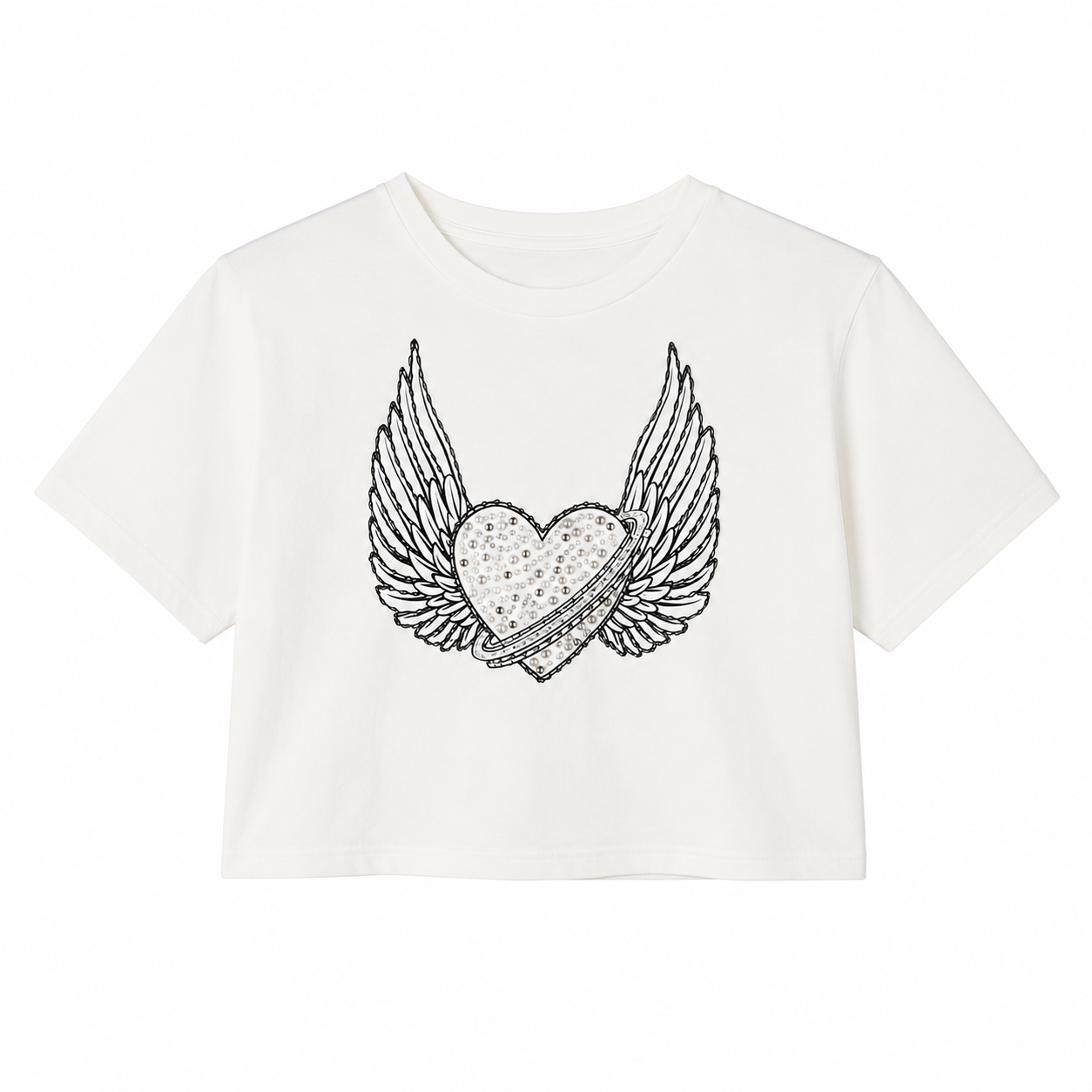 Heart Angel Cropped Top