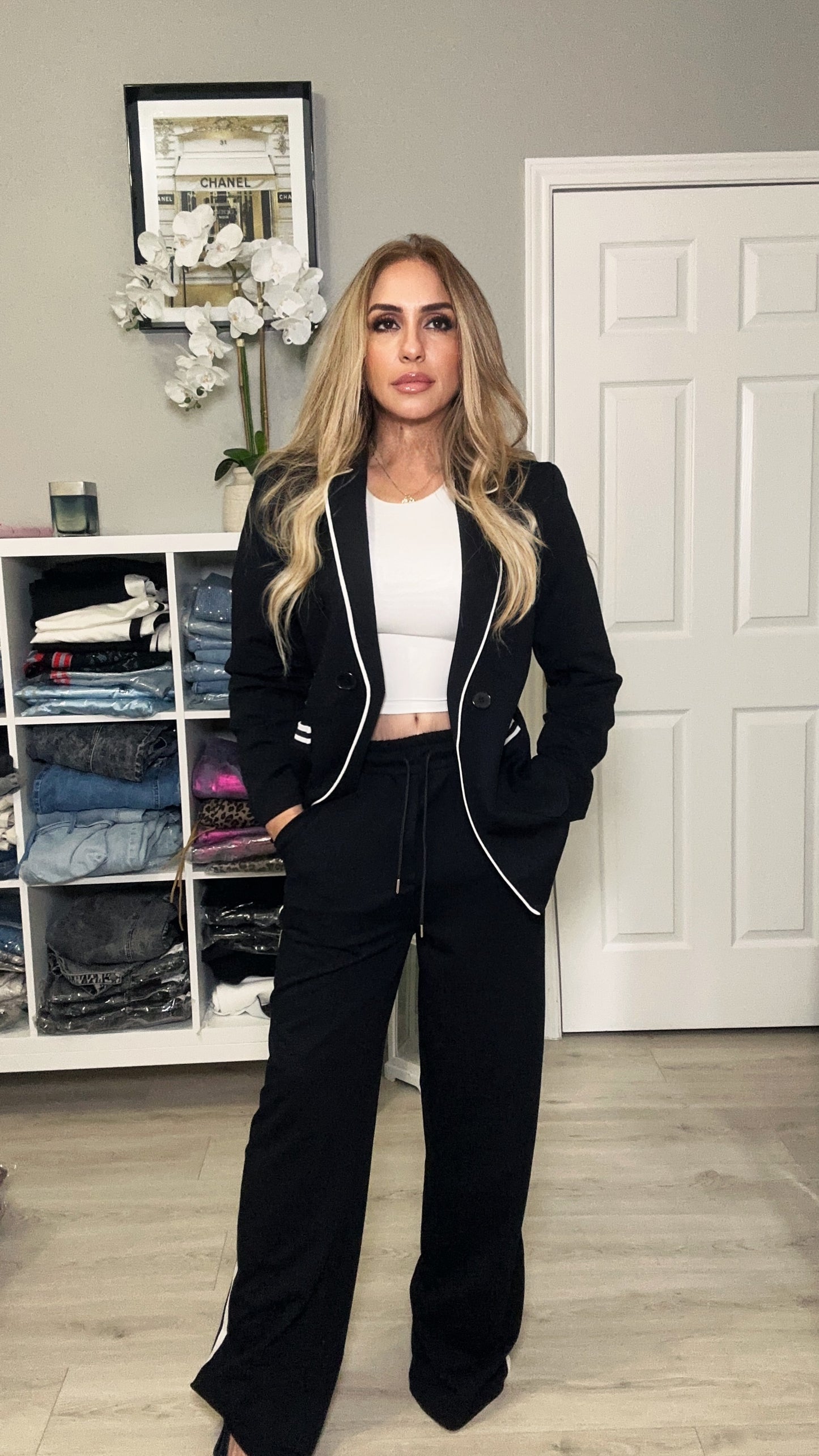 Carmela Two Piece Set Black Blazer + Pants