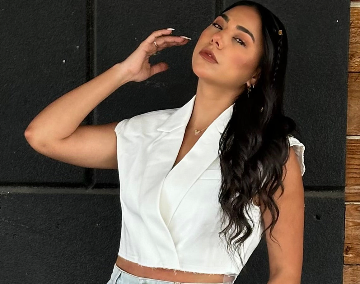 Nathie Cropped Vest White