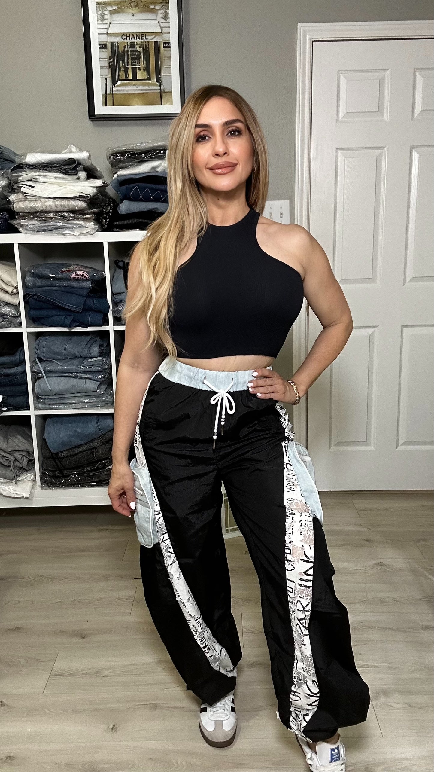 Debbie Joggers Lace and Pockets