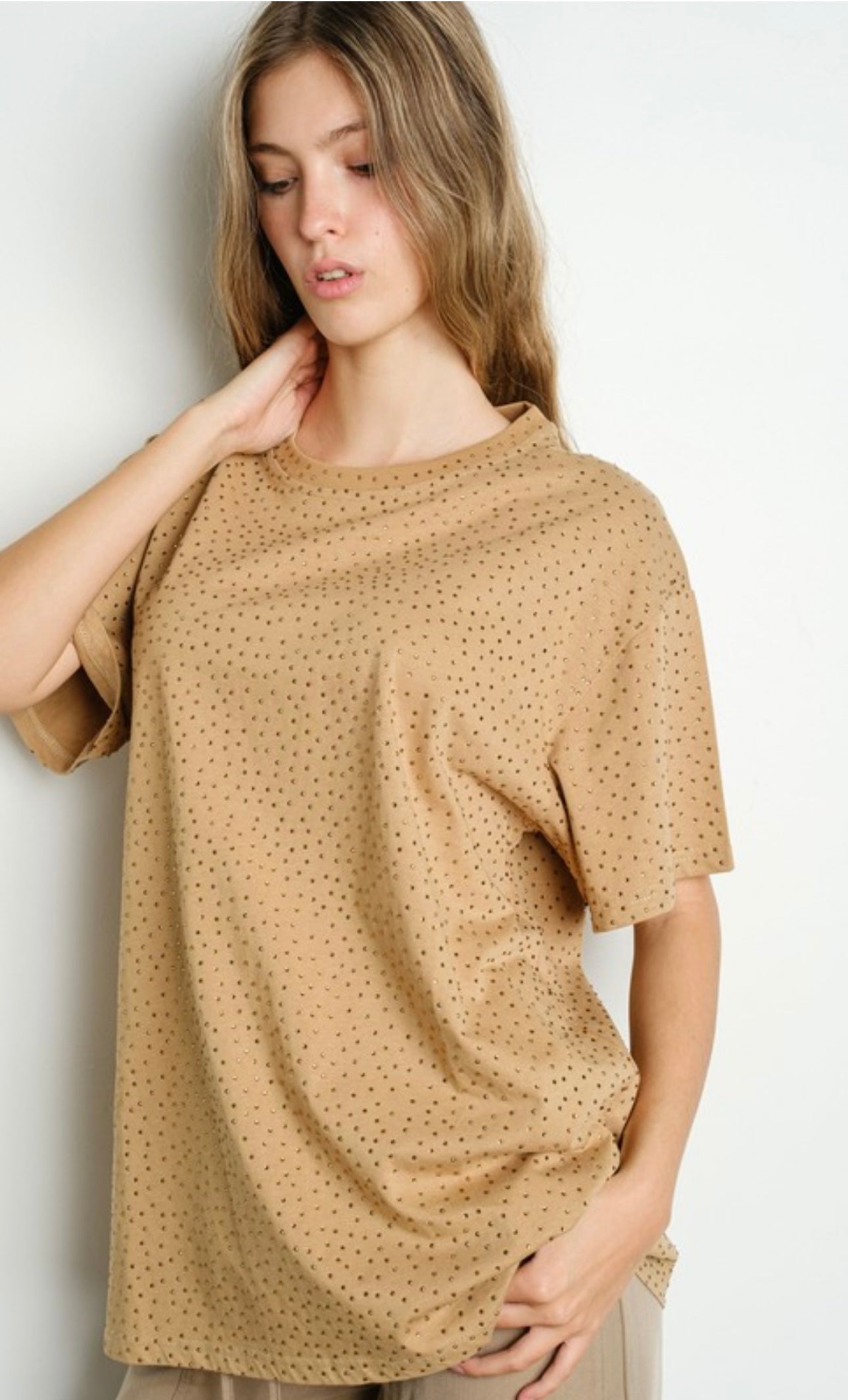 Susie Viral Stud Oversize T-shirt
