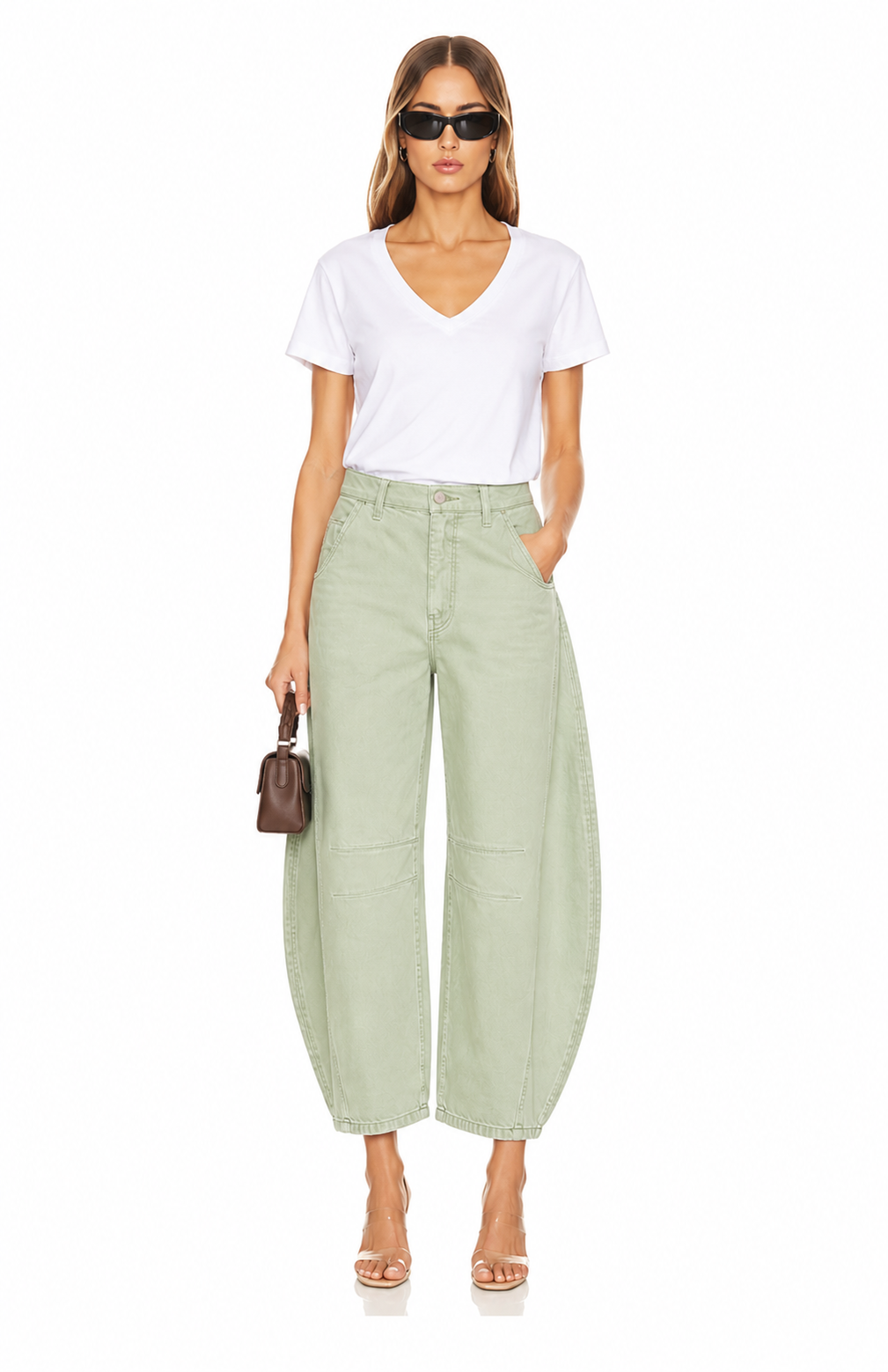Mint Barrel Pants