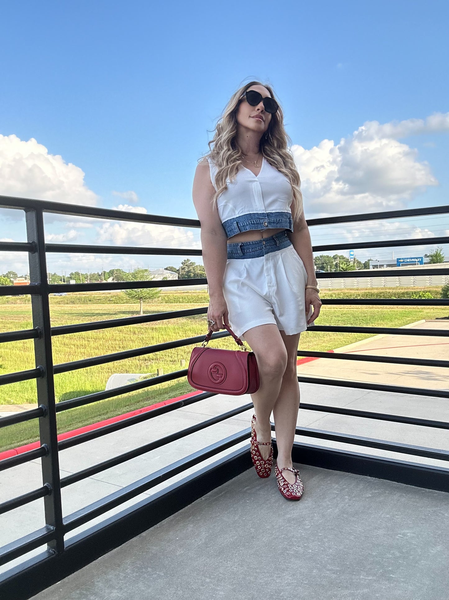 Kendra Two Piece Set Shorts + Vest