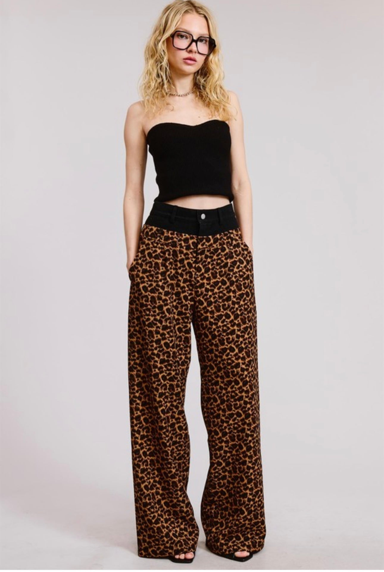 Doechii Animal Print Trousers