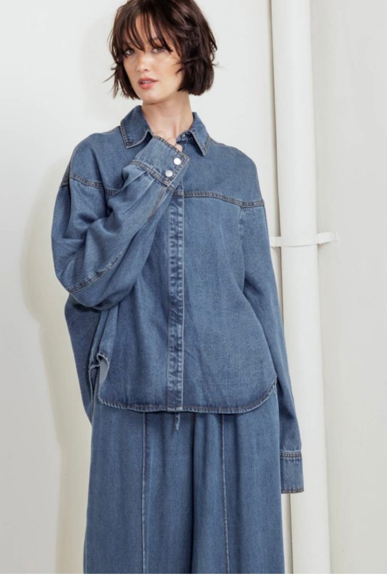 Paula Denim Top