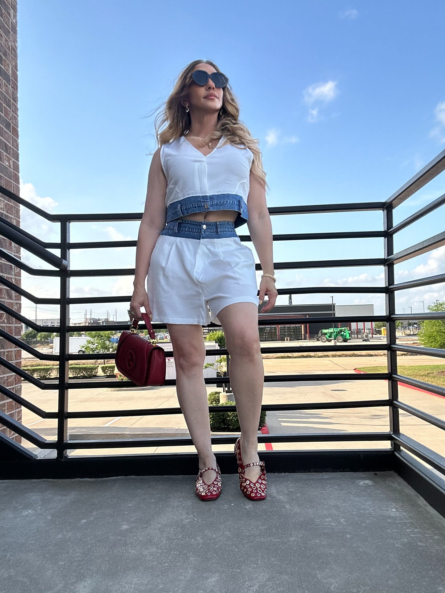 Kendra Two Piece Set Shorts + Vest