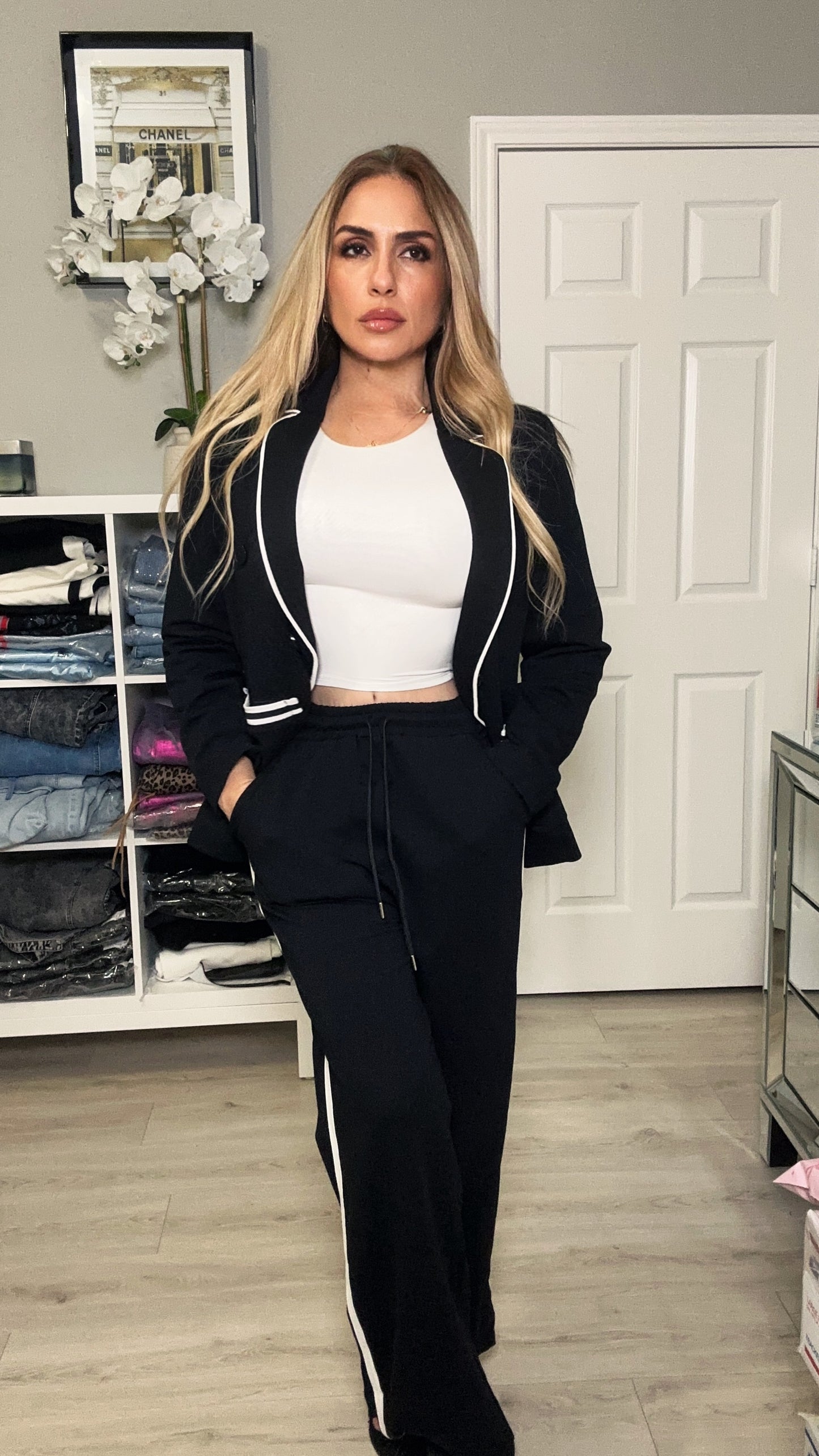 Carmela Two Piece Set Black Blazer + Pants