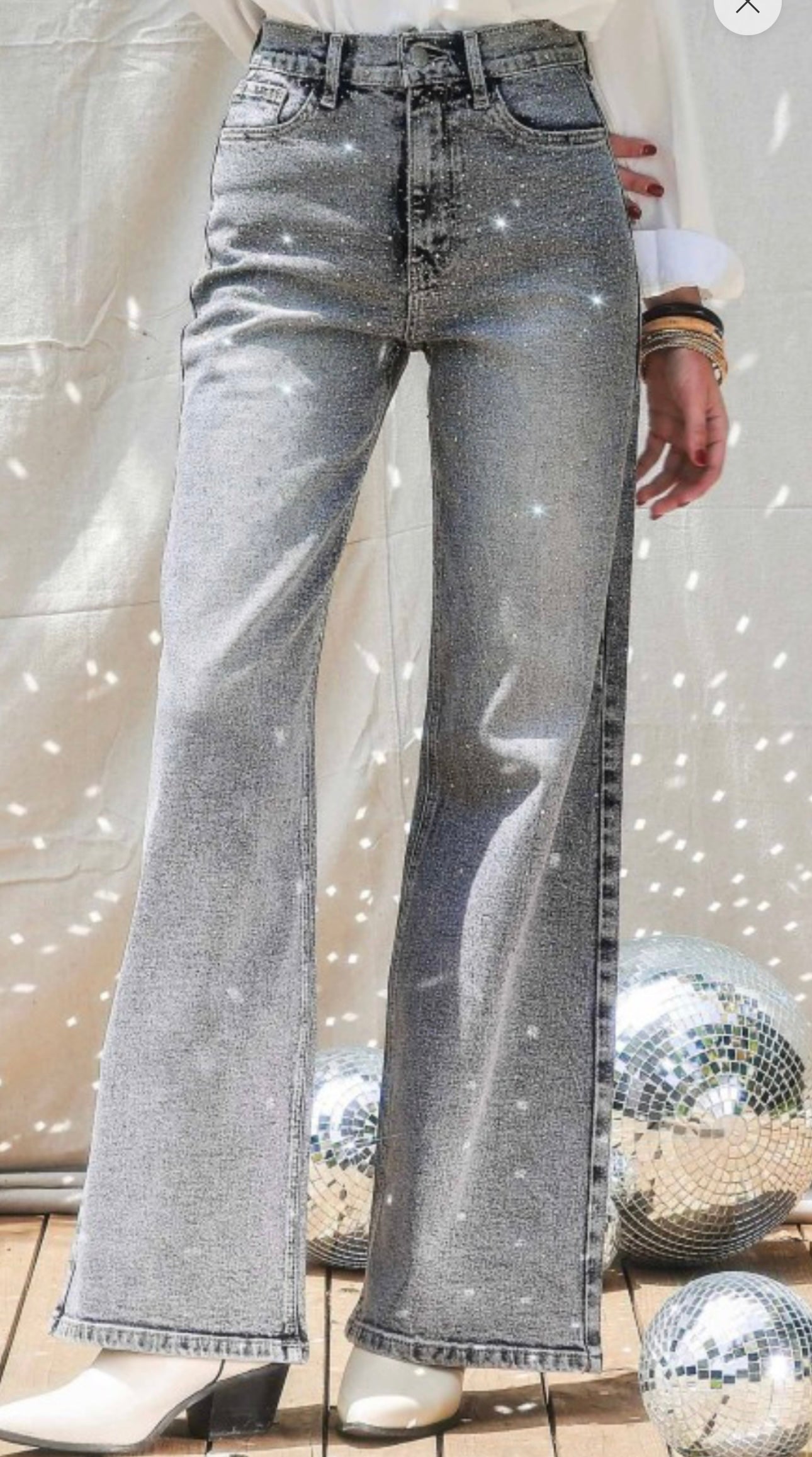 Rihanna Greystone Denim Pants