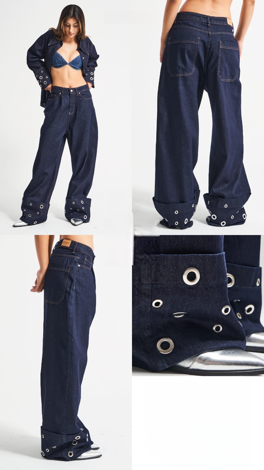 Eyelet Pants