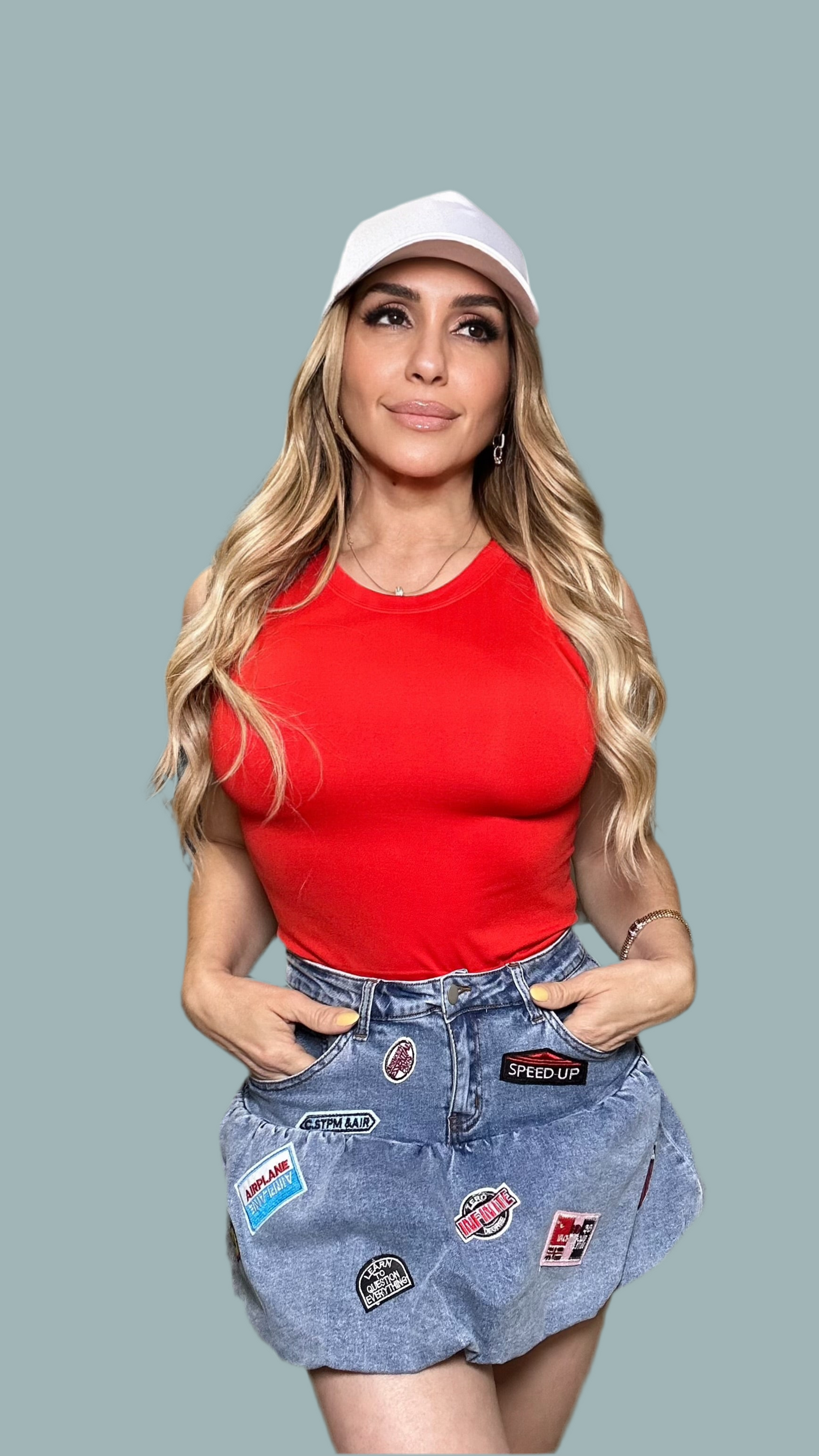 Samantha Mini Patch Skirt
