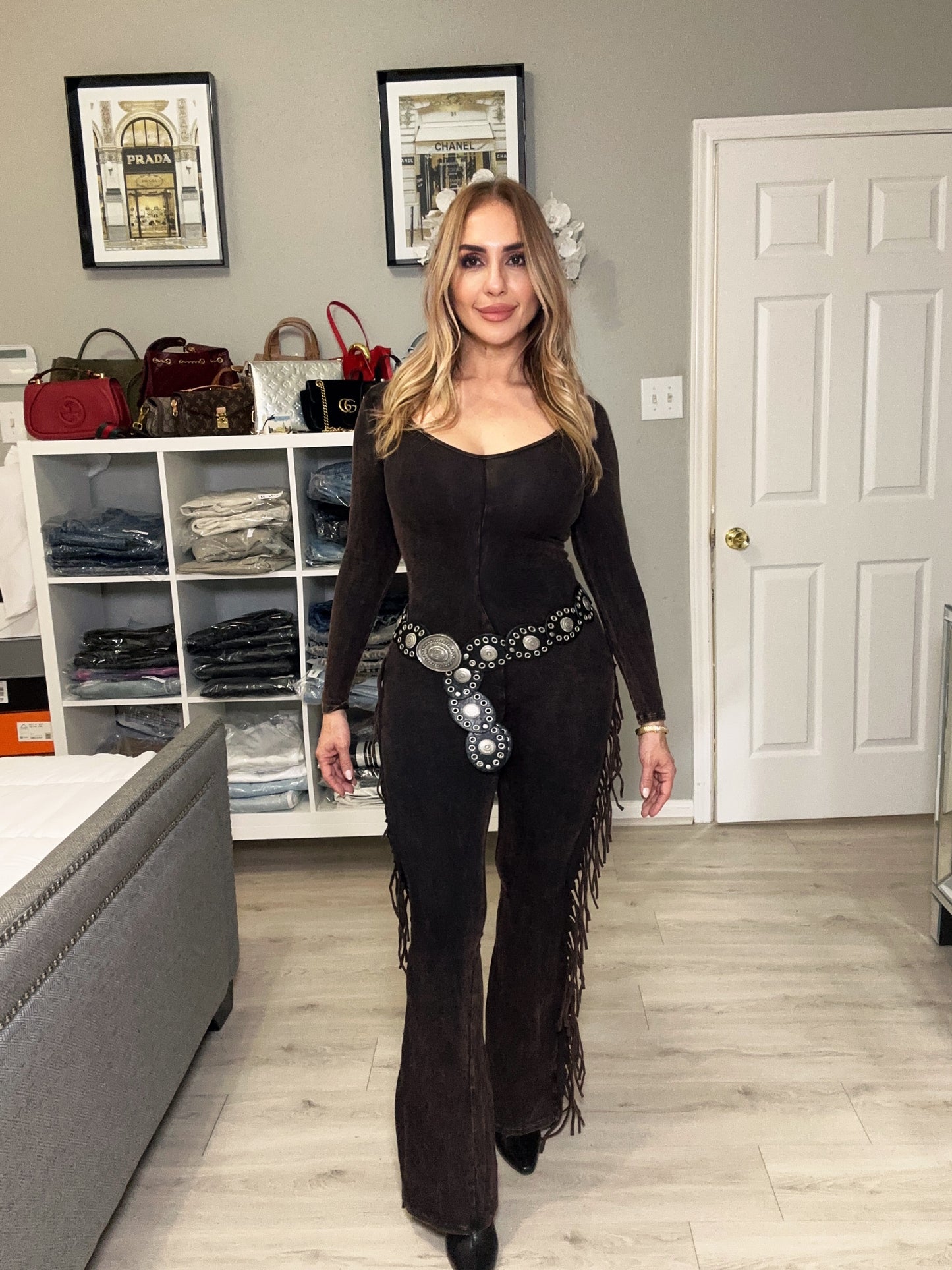 Jolene Fringe Rodeo  Jumpsuit