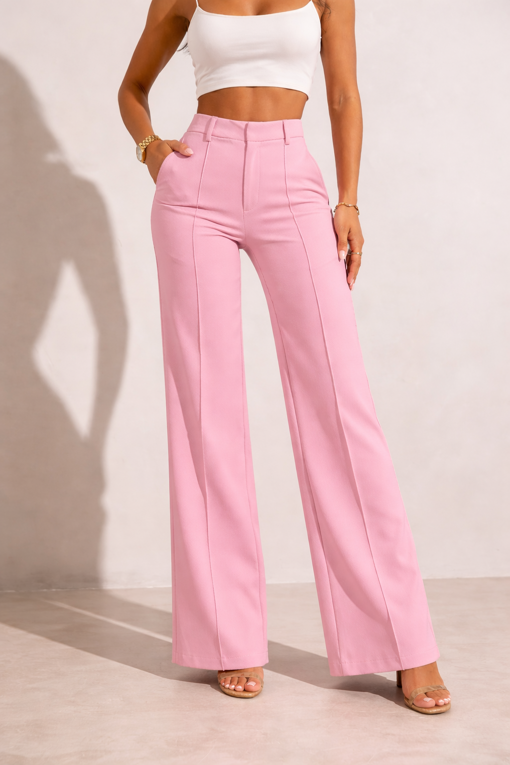 Torrance High Waist Wide Leg Pants – Tailored Elegant Trousers