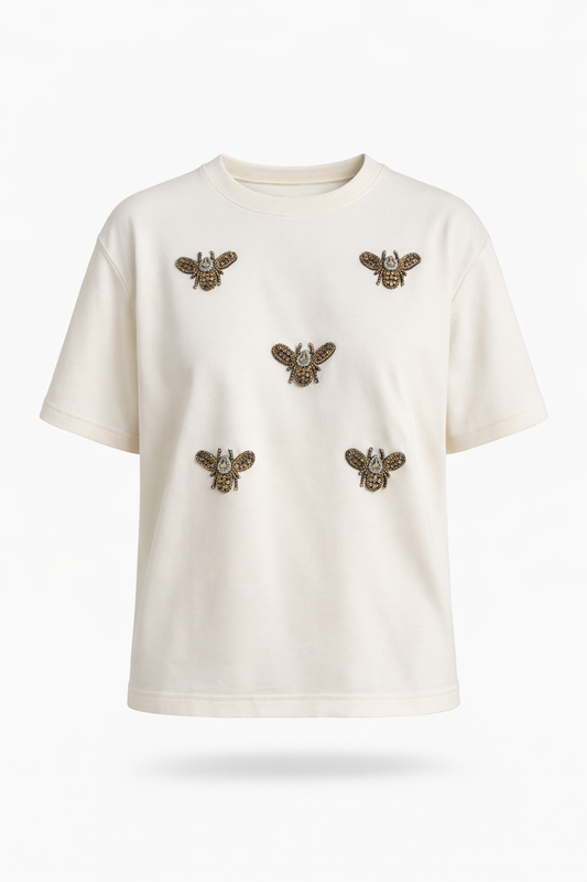 Bee Embellished T-Shirt
