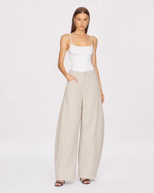 Cristina  Barrel Linen Pants