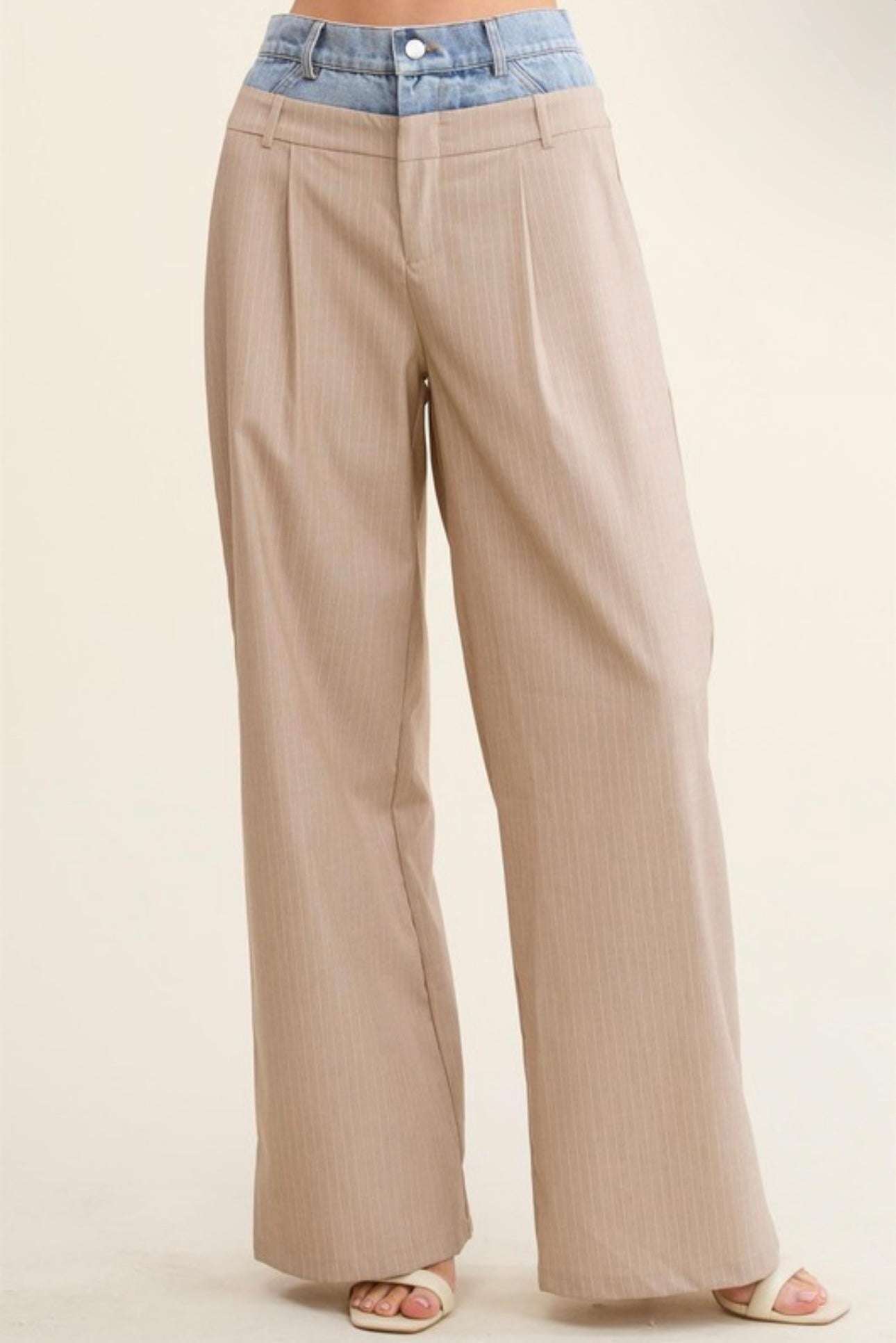 Gaby Beige Two-Piece Set