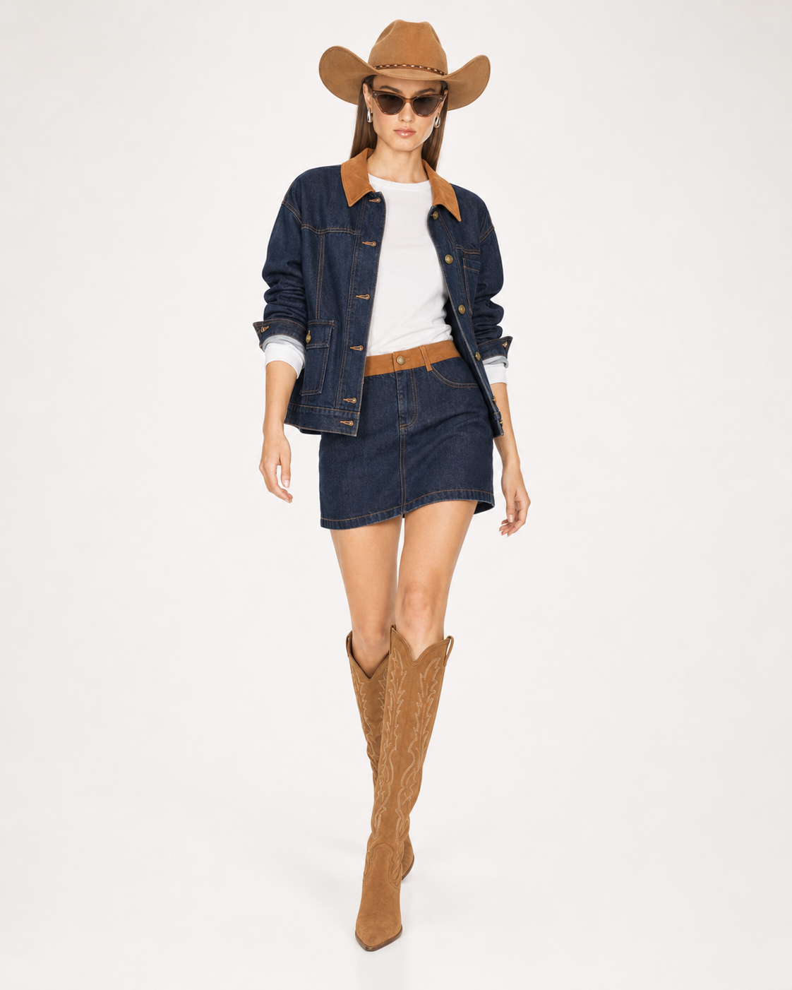 Payton Denim Two-Piece Set
