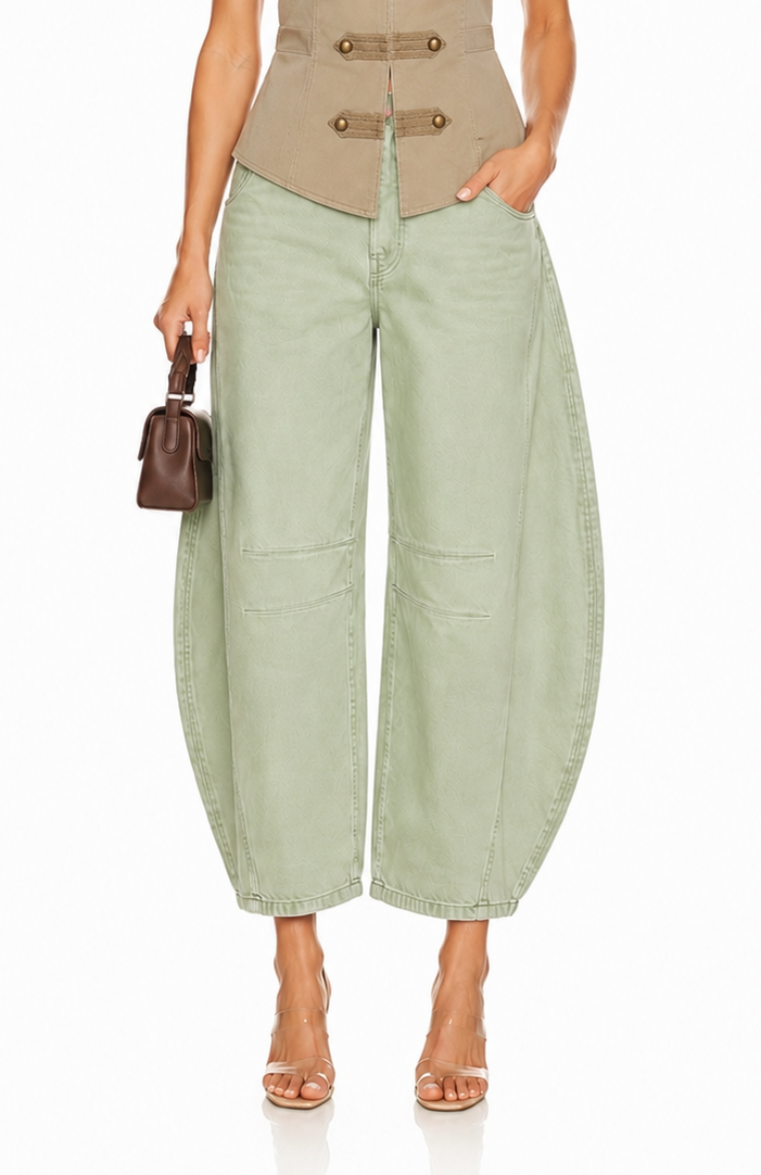Mint Barrel Pants