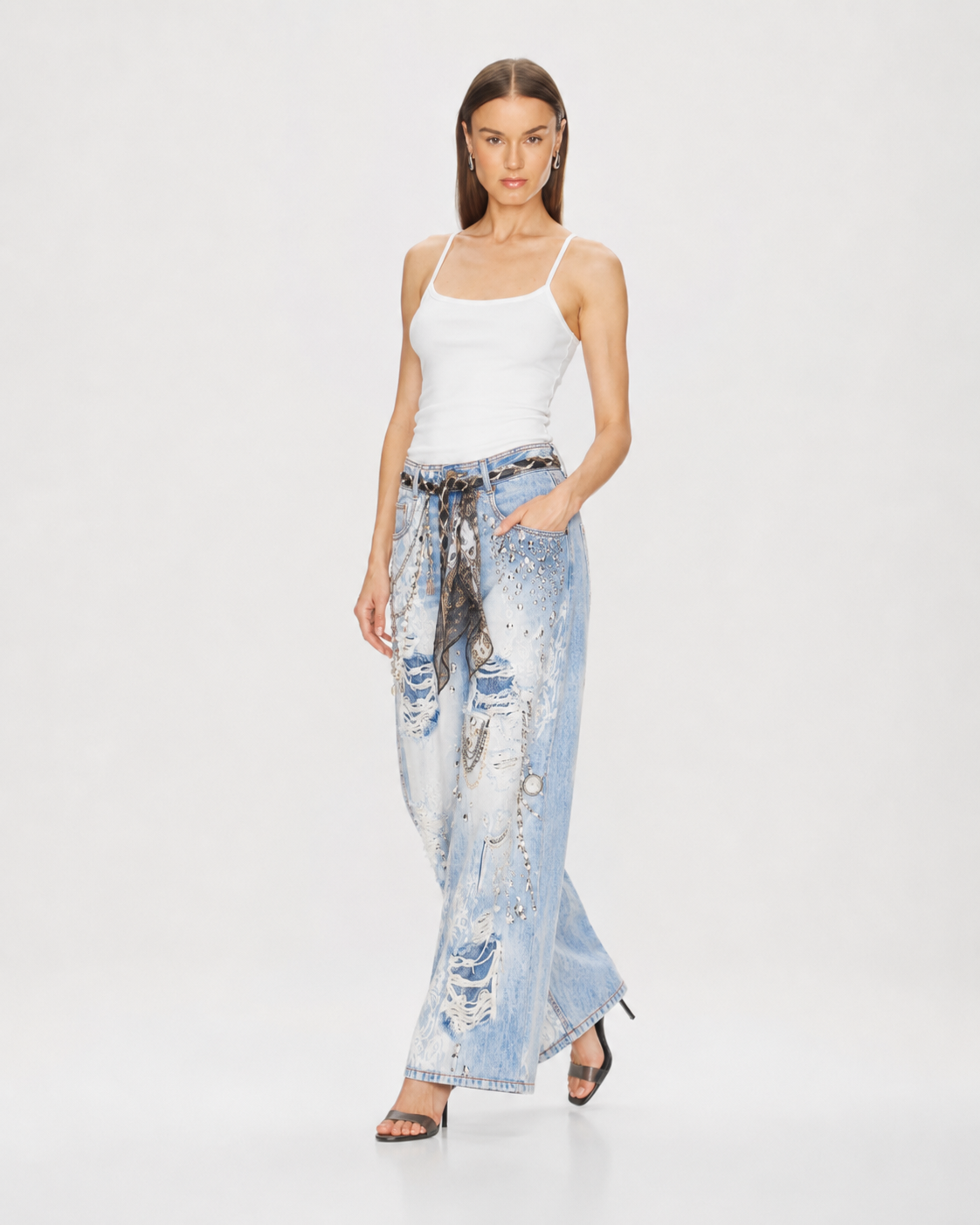 Andrea Printed Denim