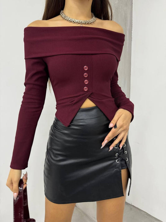 Burgundy Top