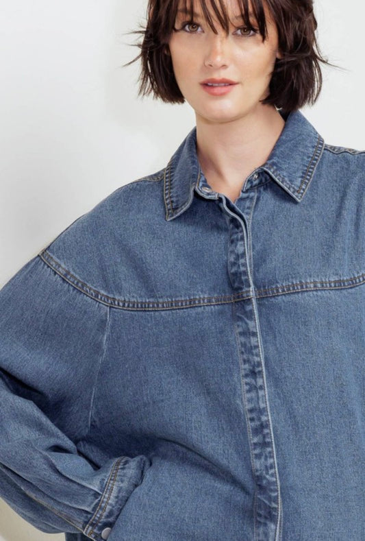 Paula Denim Top