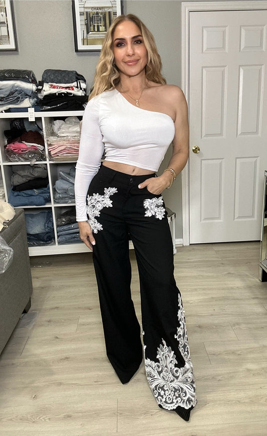 Betty Pants with Lace Details