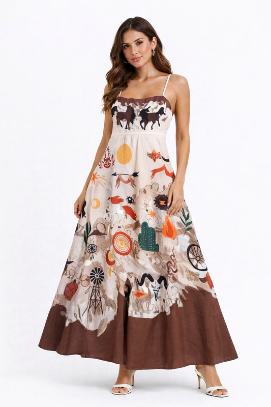 Penny Linen Maxi Dress