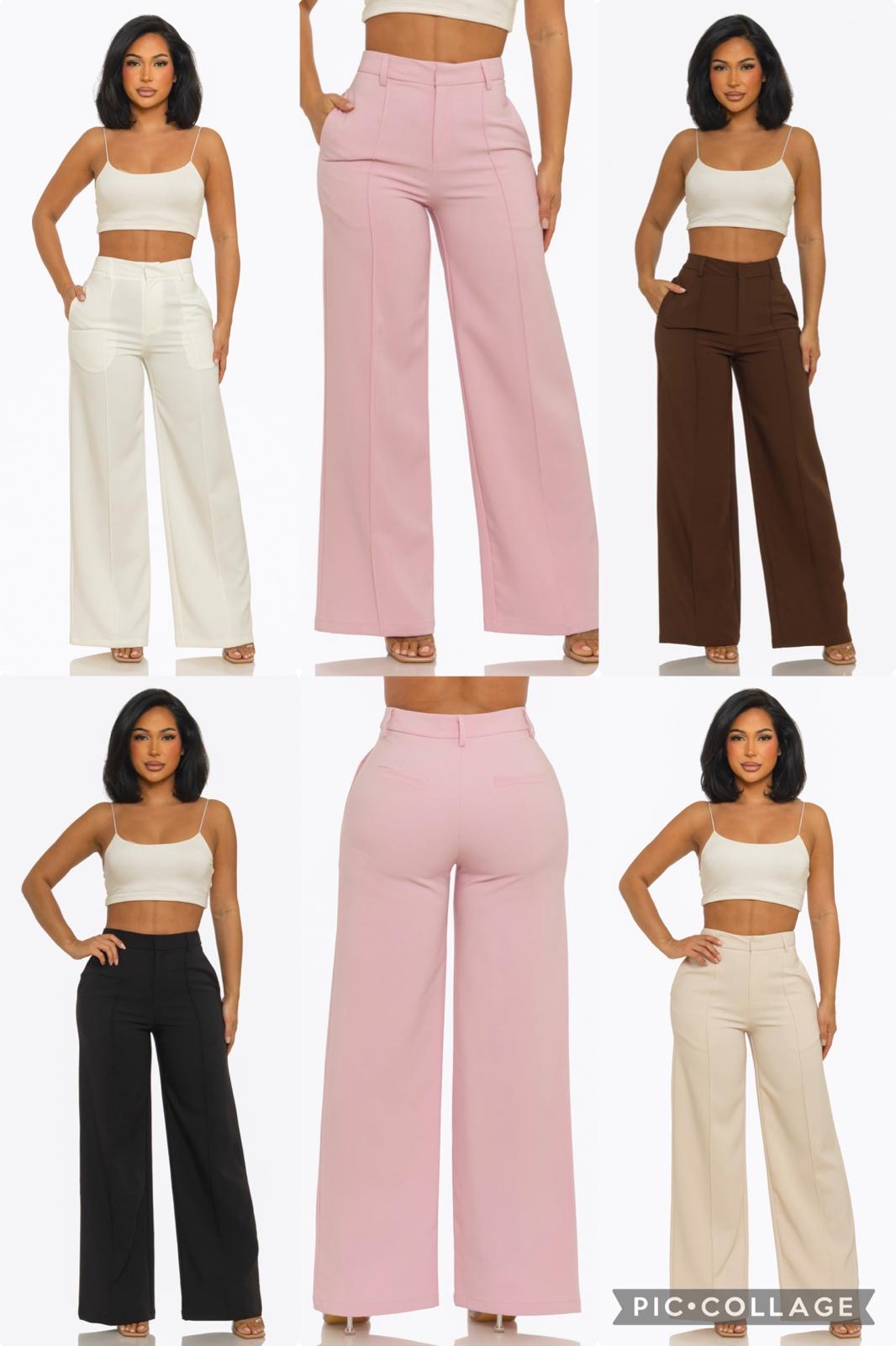 Torrance High Waist Wide Leg Pants – Tailored Elegant Trousers