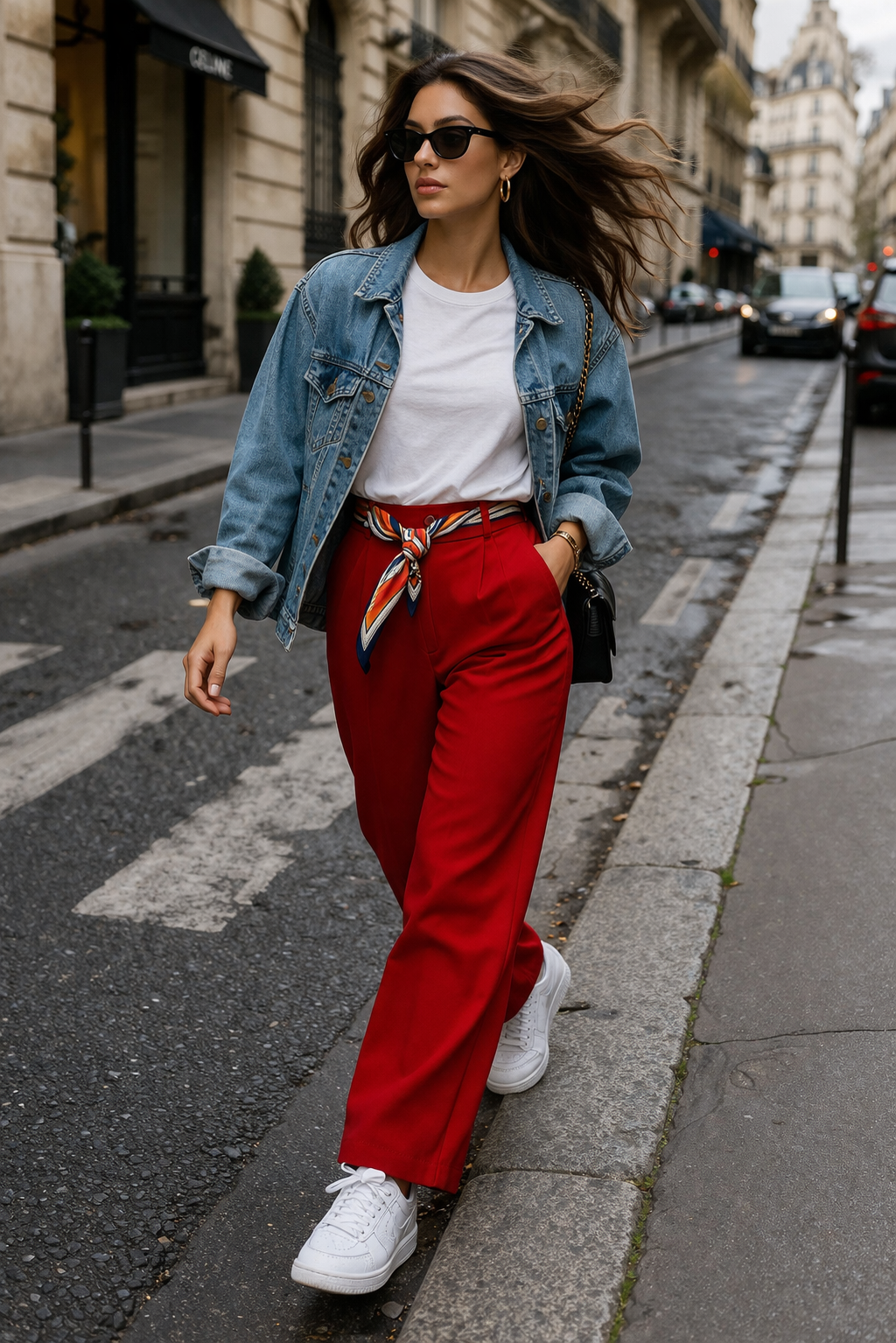 Italy Pants Red