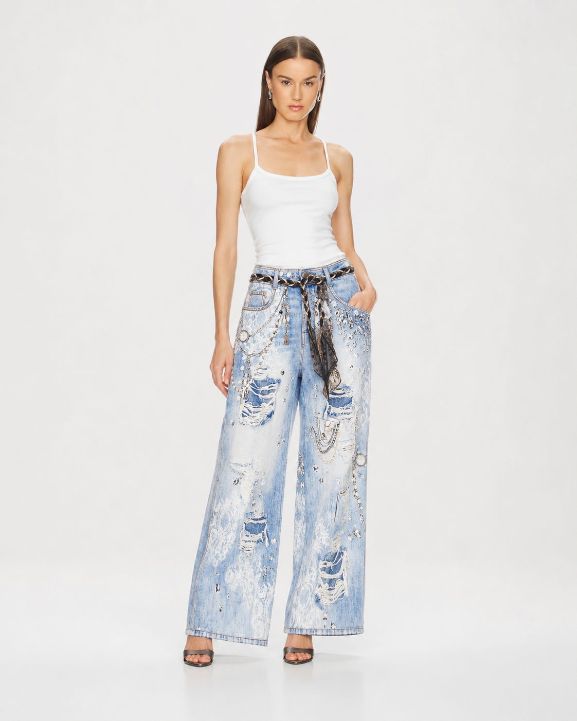 Andrea Printed Denim