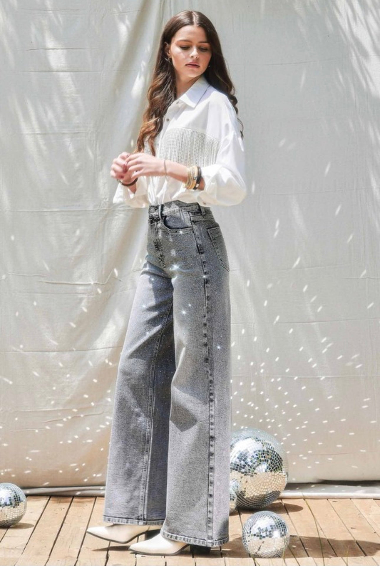 Rihanna Greystone Denim Pants