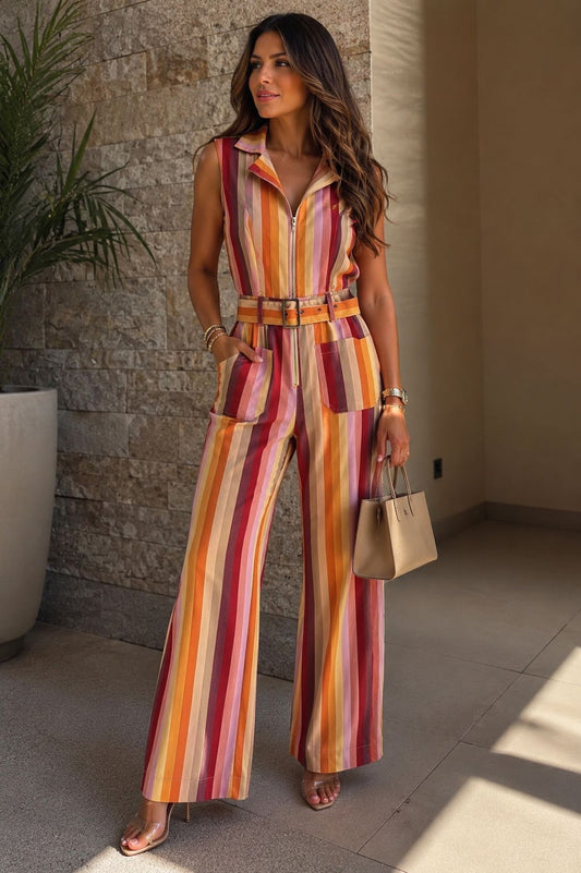 Stella Striped Jumpsuit