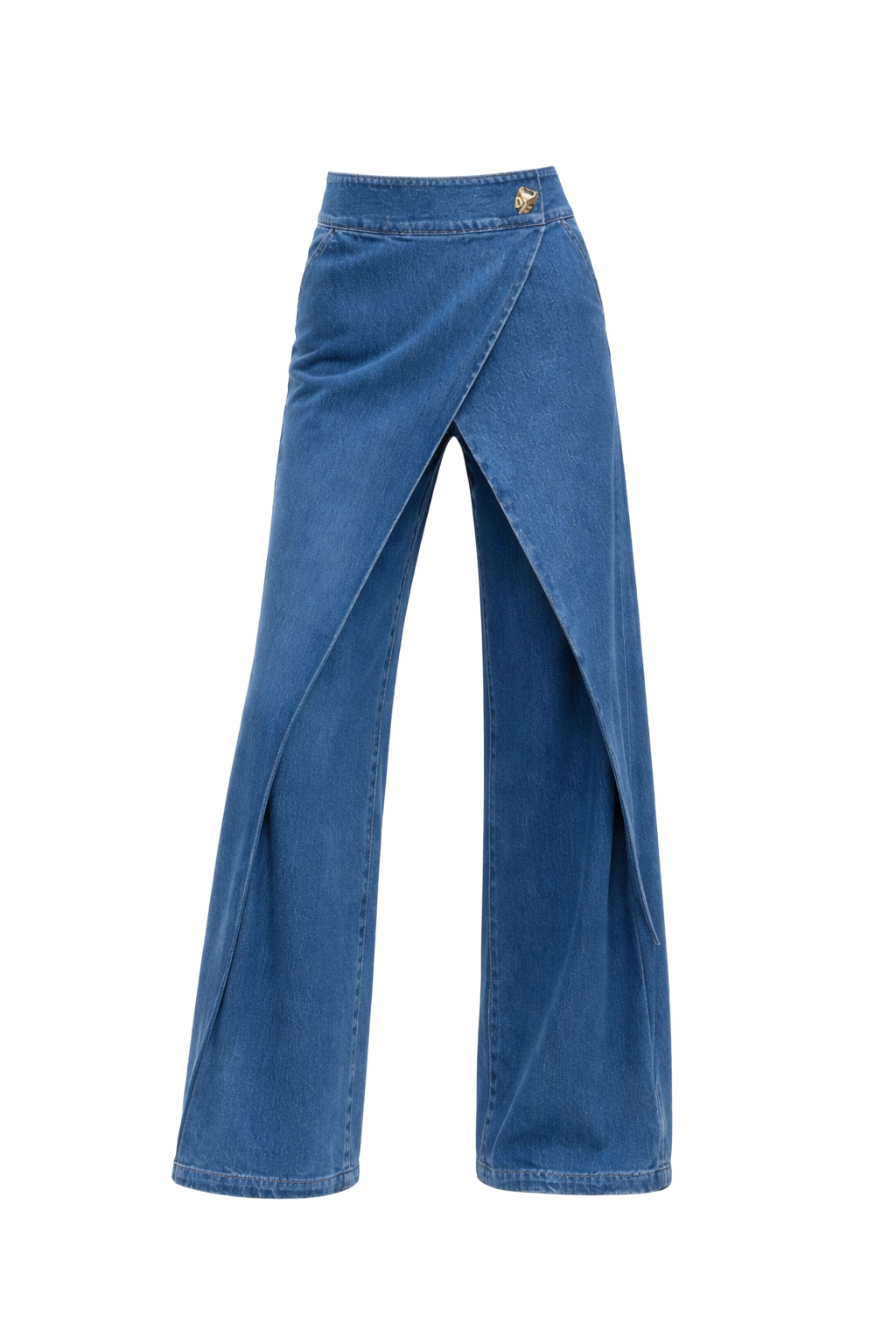 Sculpt Denim Pants – Wrap High Waist Wide Leg